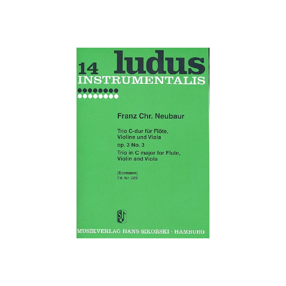 Trio C-Dur op.3,3: für Flöte,  box