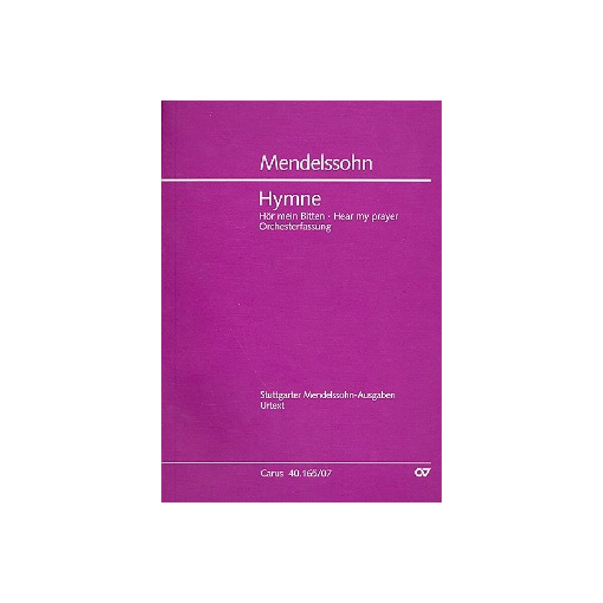 H&ouml;r mein Bitten in der Orchesterfassung