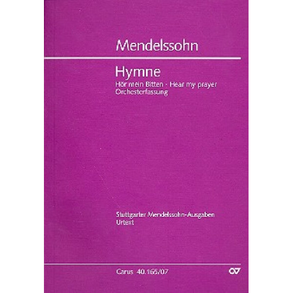 Hör mein Bitten in der Orchesterfassung