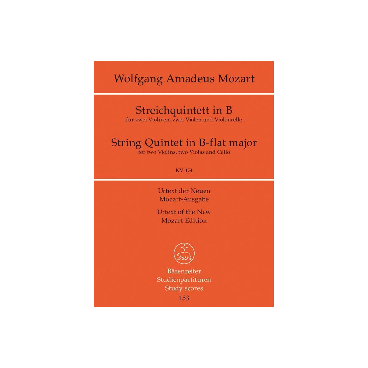 Quintett B-Dur KV174 für 2 Violinen box