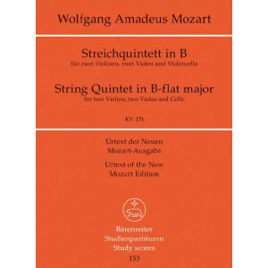 Quintett B-Dur KV174 für 2 Violinen