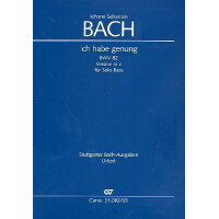 Ich habe genug (c-Moll mit Bass (Mezzosopran))