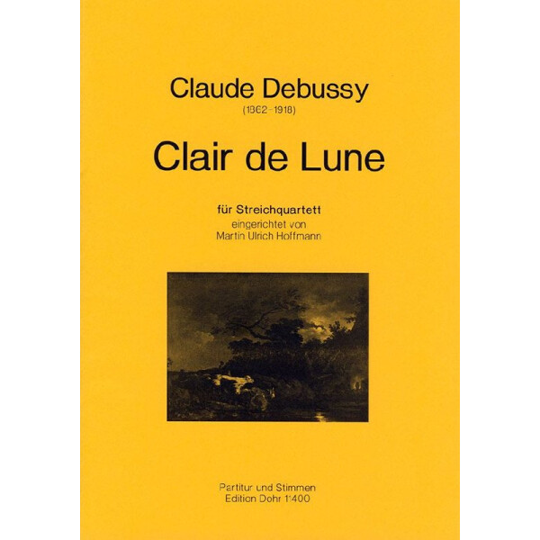 Clair de lune für Streichquartett
