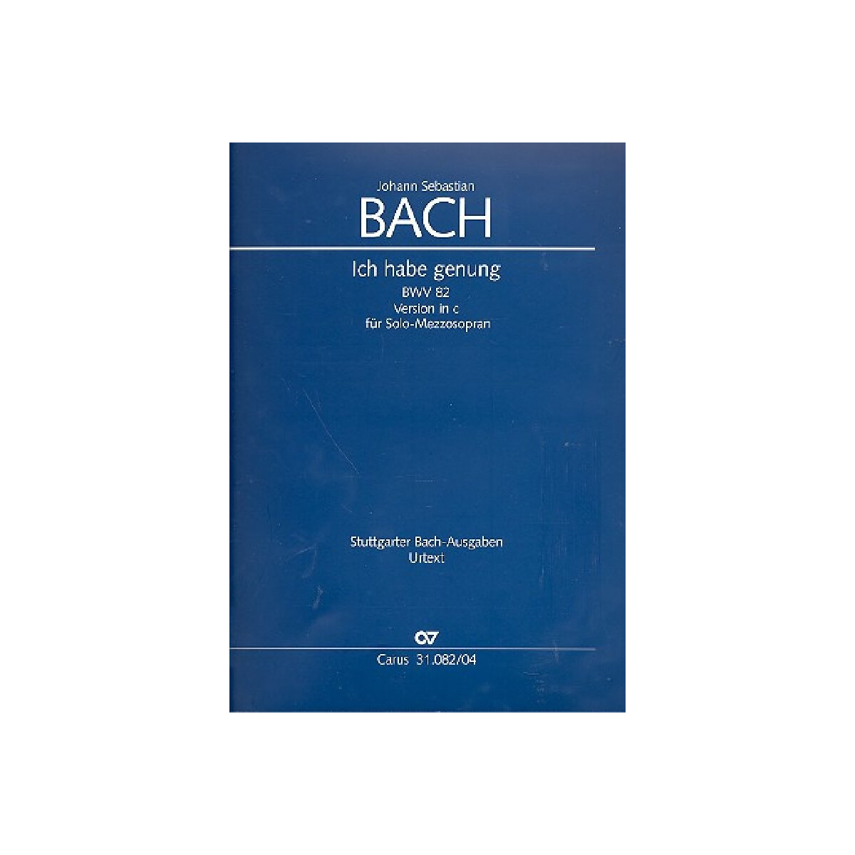 Ich habe genung (c-Moll mit Bass (Mezzosopran))