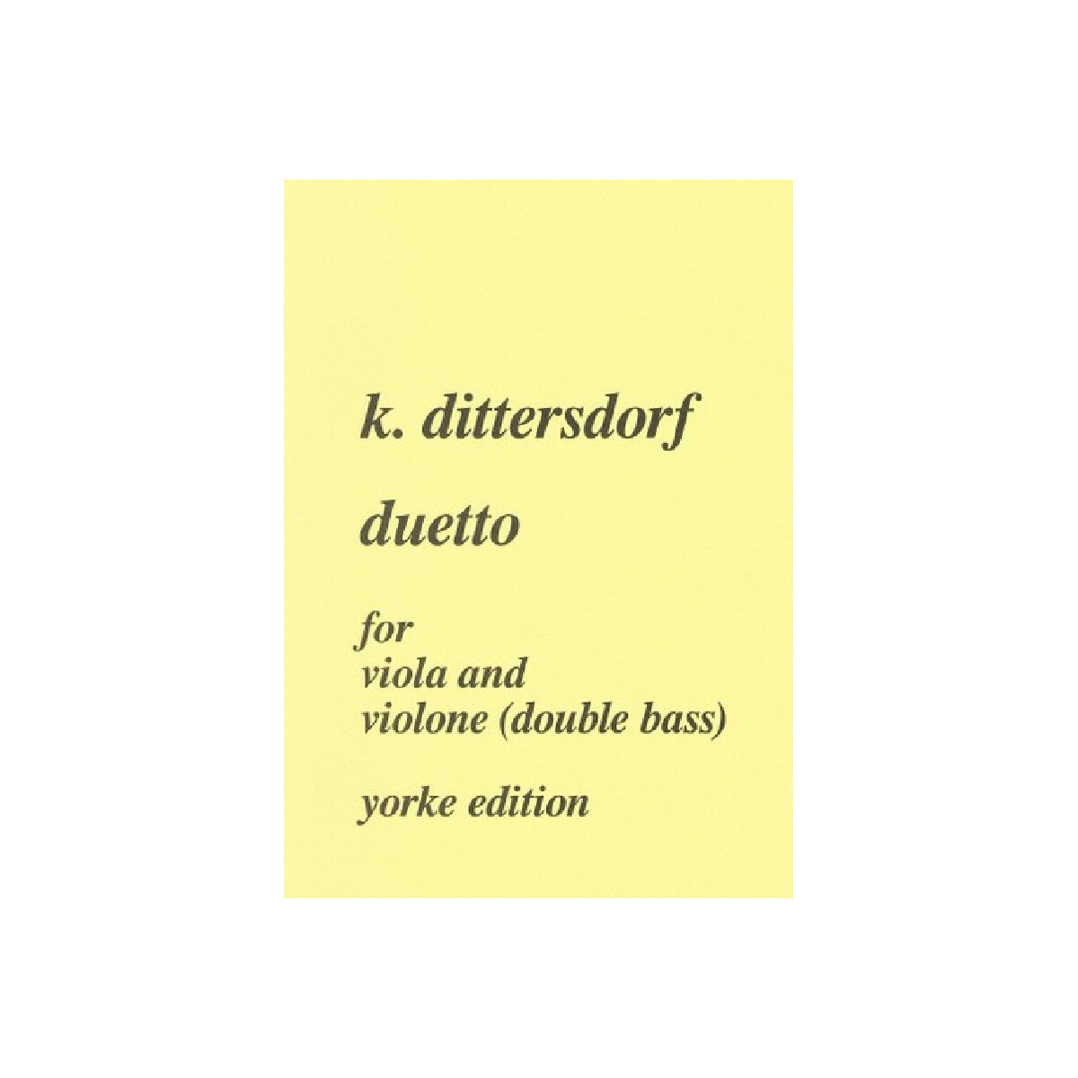 Duetto for viola and