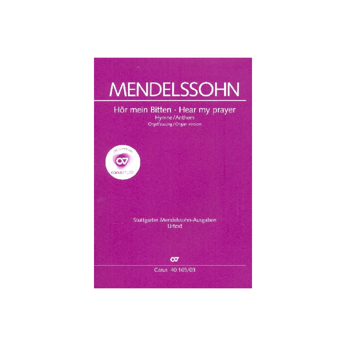 H&ouml;r mein Bitten in der Orchesterfassung