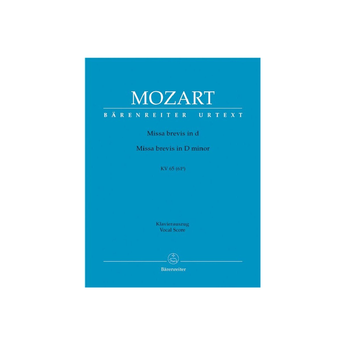Missa brevis d-Moll KV65 für Soli,  box