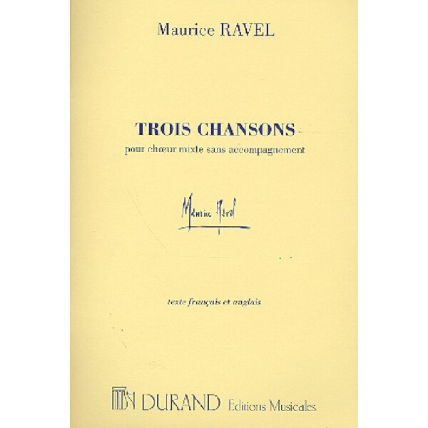 3 Chansons pour choeur mixte sans