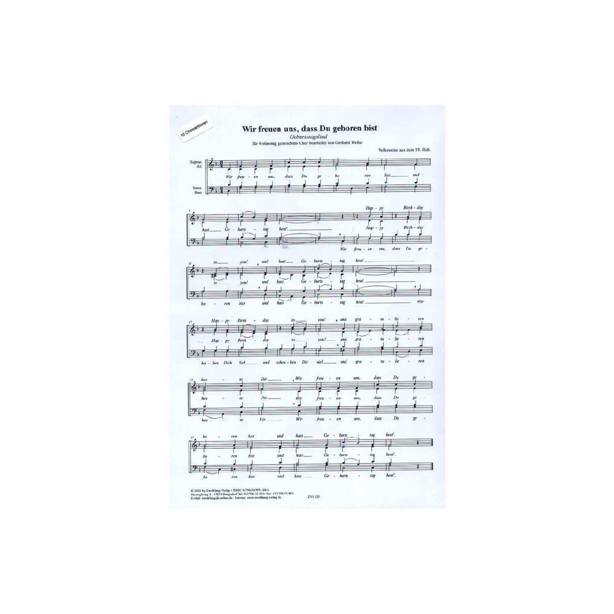 Wir freuen uns, dass Du geboren bist