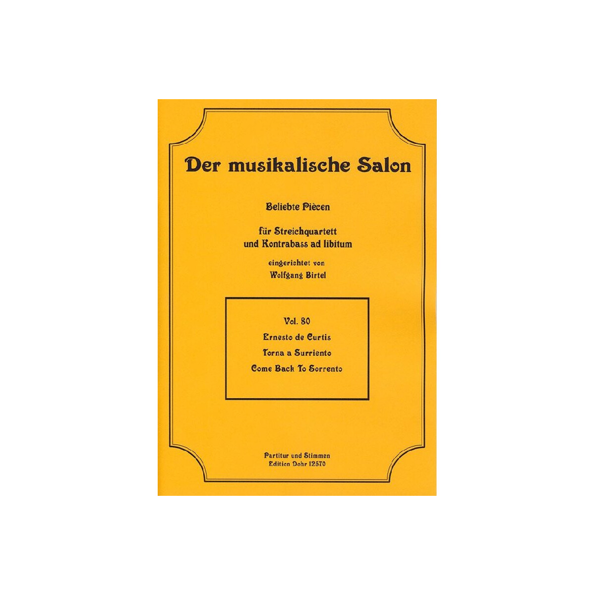 Torna a Surriento für Streichquartett