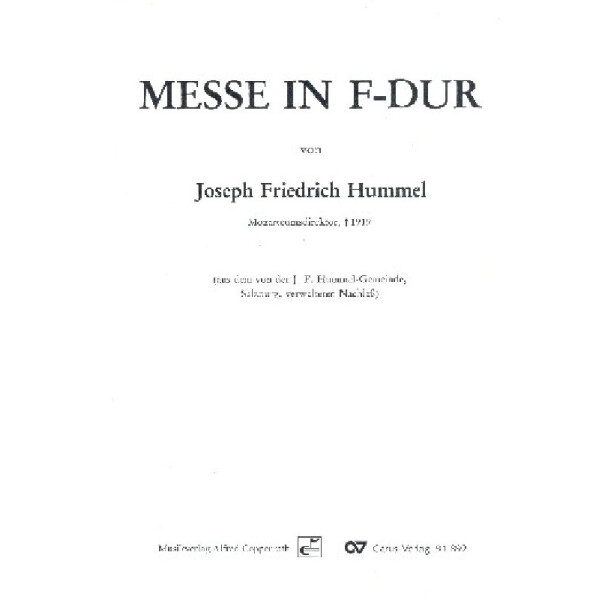 Messe in F-Dur