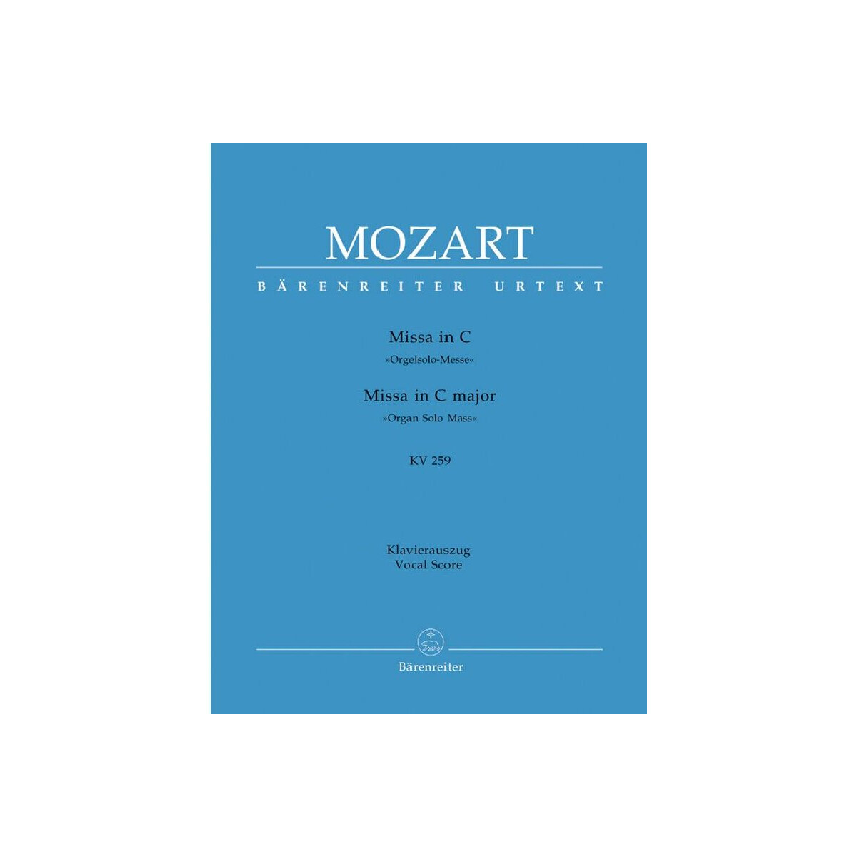 Missa C-Dur KV259 für Soli, Chor
