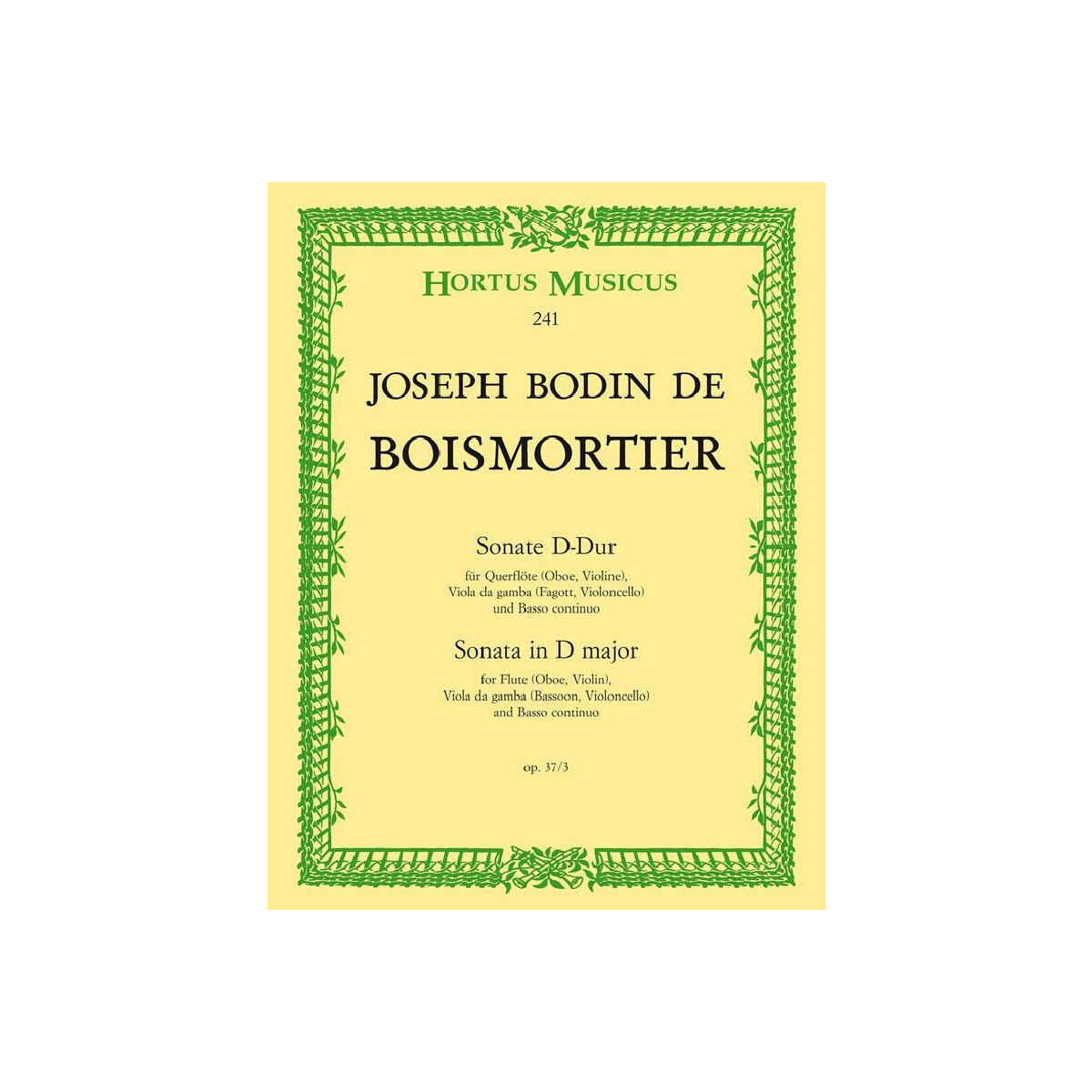 Sonate D-Dur op.37,3  für Flöt box