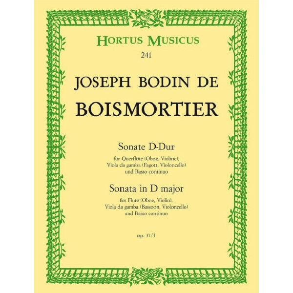 Sonate D-Dur op.37,3  für Flöte,