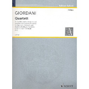 Quartett G-Dur für Flöte, Violine, Violoncello