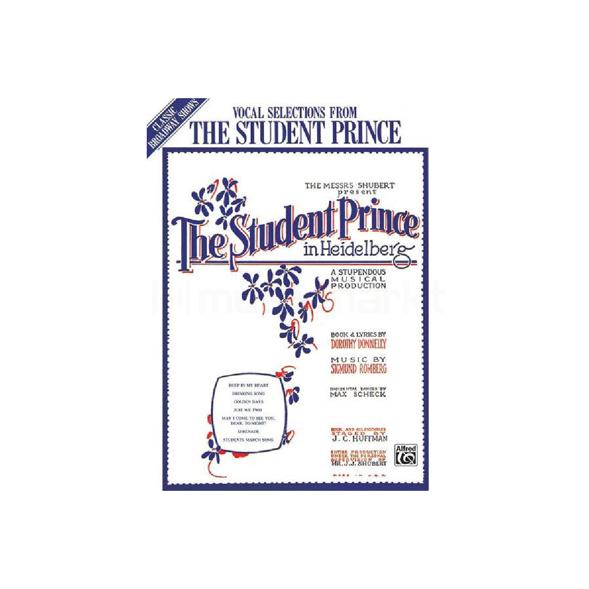 The Student Prince vocal selection