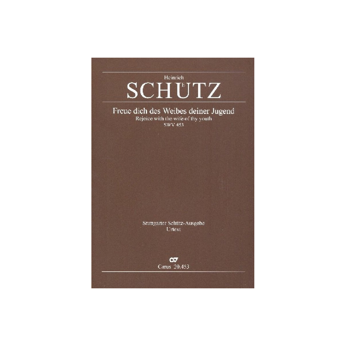 Freue dich des Weibes deiner Jugend