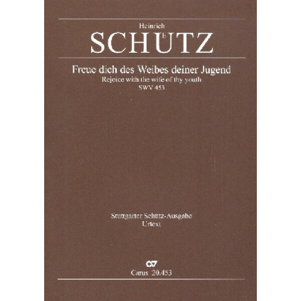 Freue dich des Weibes deiner Jugend