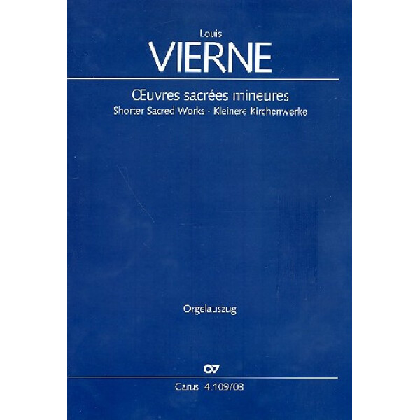 Oeuvres sacrées mineures für Soli (ST)