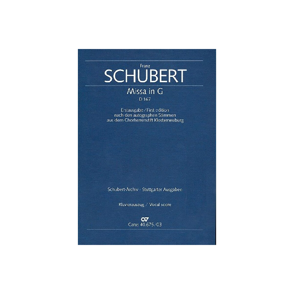 Missa G-Dur D167