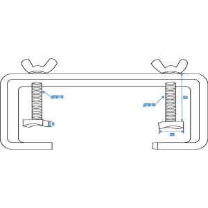 Eurolite TCH-50/30 C-Haken silber