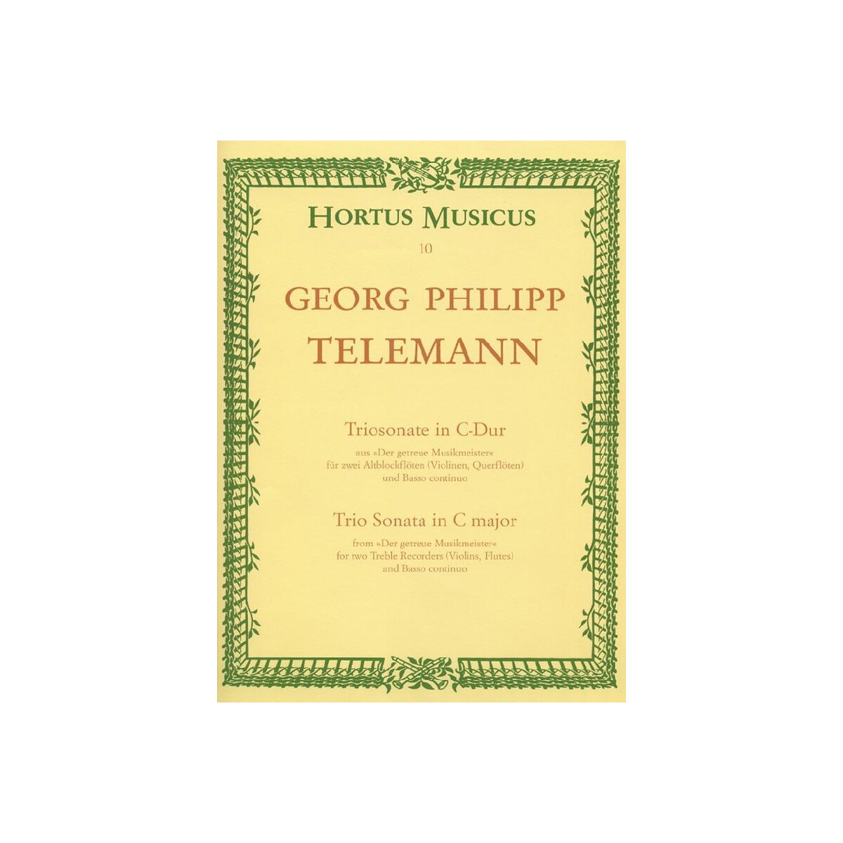 Triosonate C-Dur für 2 Blockfl&ouml box