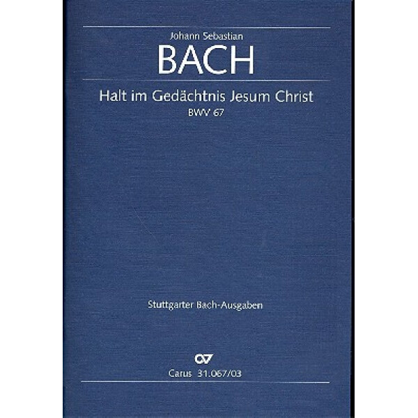 Halt im Gedächtnis Jesum Christ