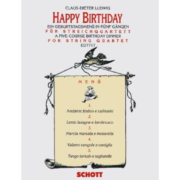 Happy Birthday Geburtstagsmenue