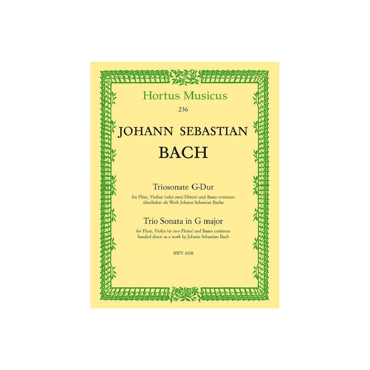 Triosonate G-Dur BWV1038