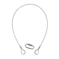 Eurolite safety rope A 3x600mm up to 5kg, silver