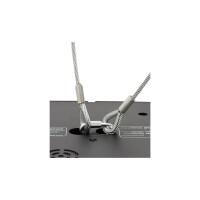 Eurolite safety rope A 3x600mm up to 5kg, silver