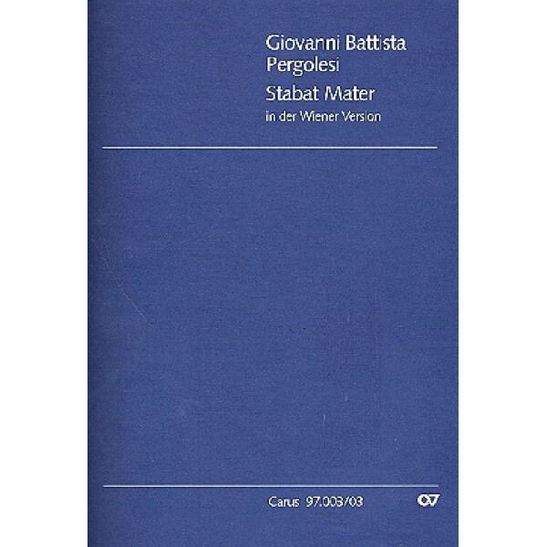 Stabat Mater (Wiener Fassung) für Soli,