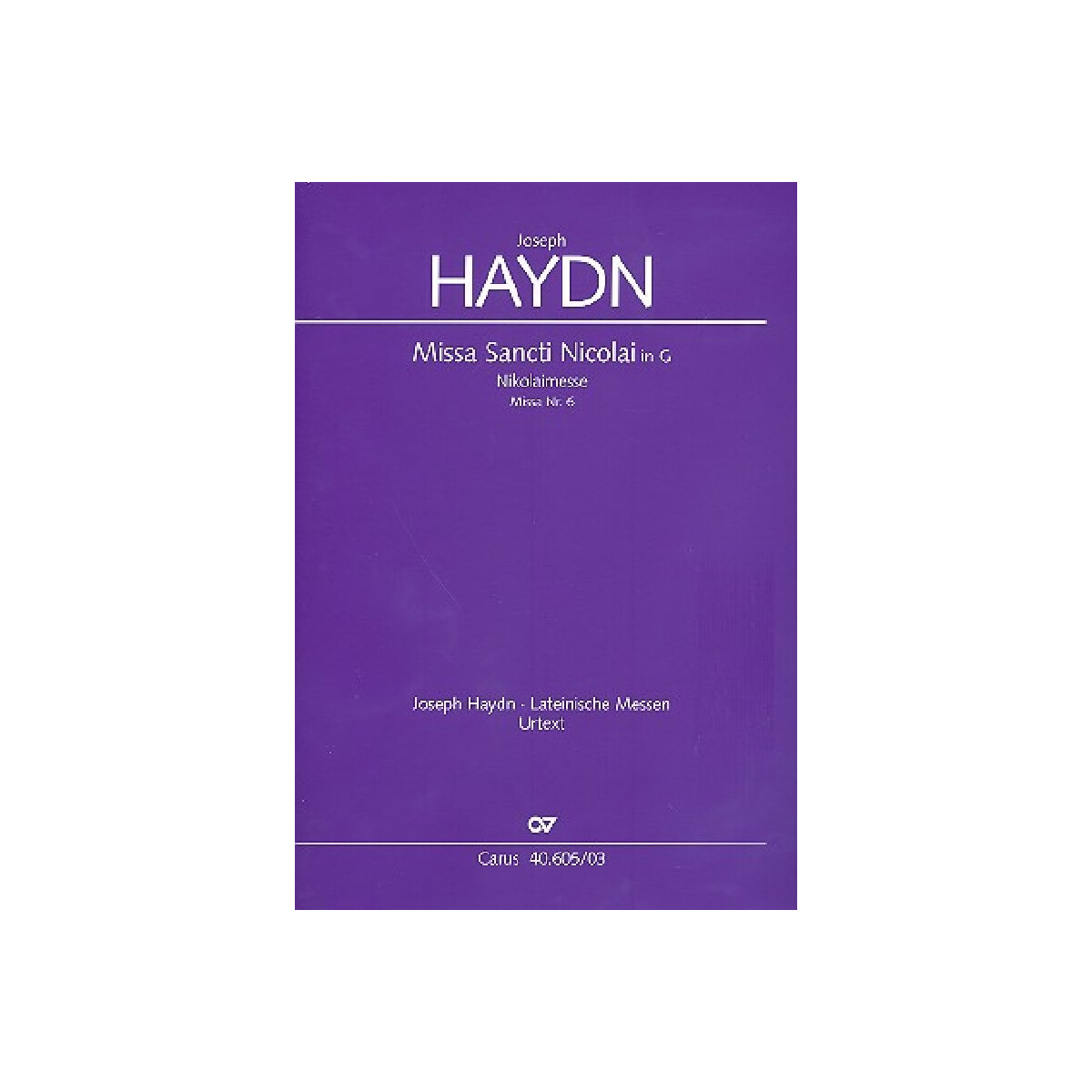 Missa sancti Nicolai G-Dur