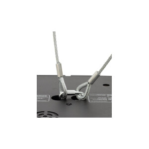 Eurolite safety rope A 3x600mm up to 5kg, black