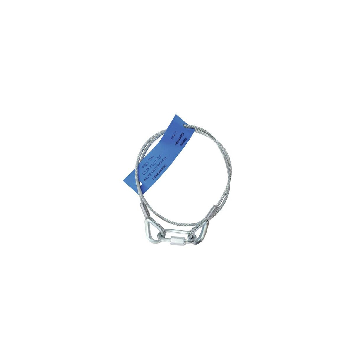 Eurolite safety rope AG-5 3x600mm up to 5kg sil