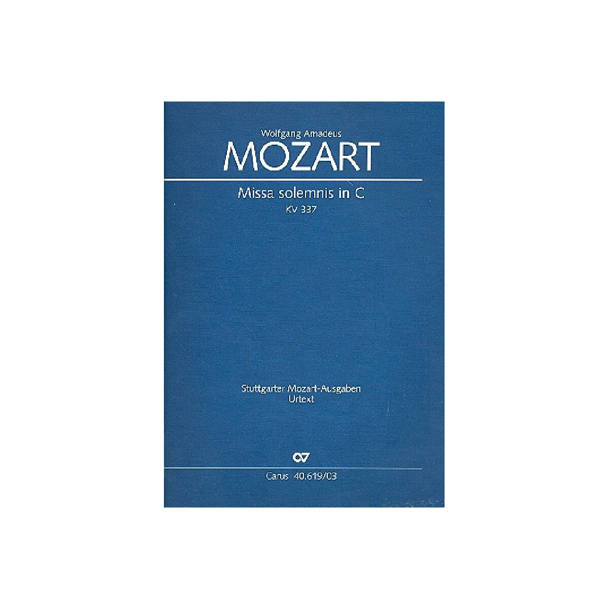 Missa solemnis C-Dur KV337 f&uuml;r