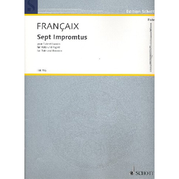 7 Impromptus (1977) pour flute et bassoon