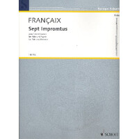 7 Impromptus (1977) pour flute et bassoon