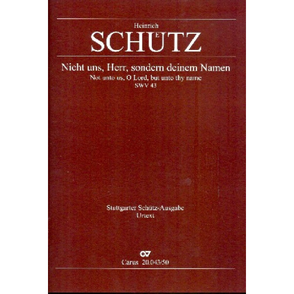 Nicht uns Herr sondern deinen Namen SWV43