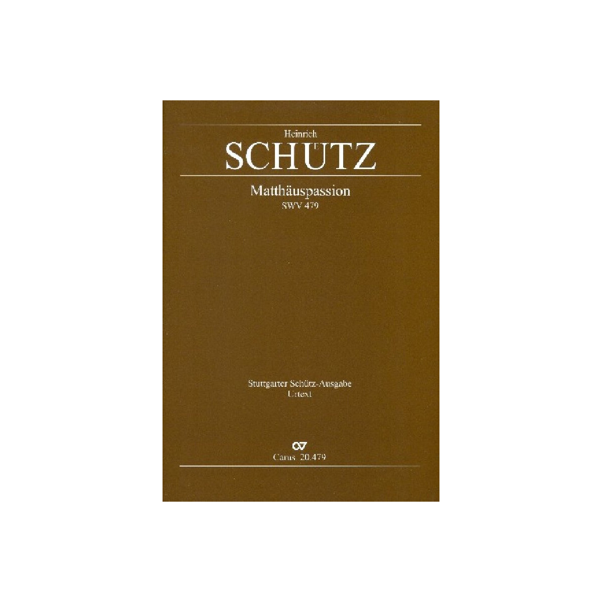 Matthäus-Passion SWV479 für Soli (TB),
