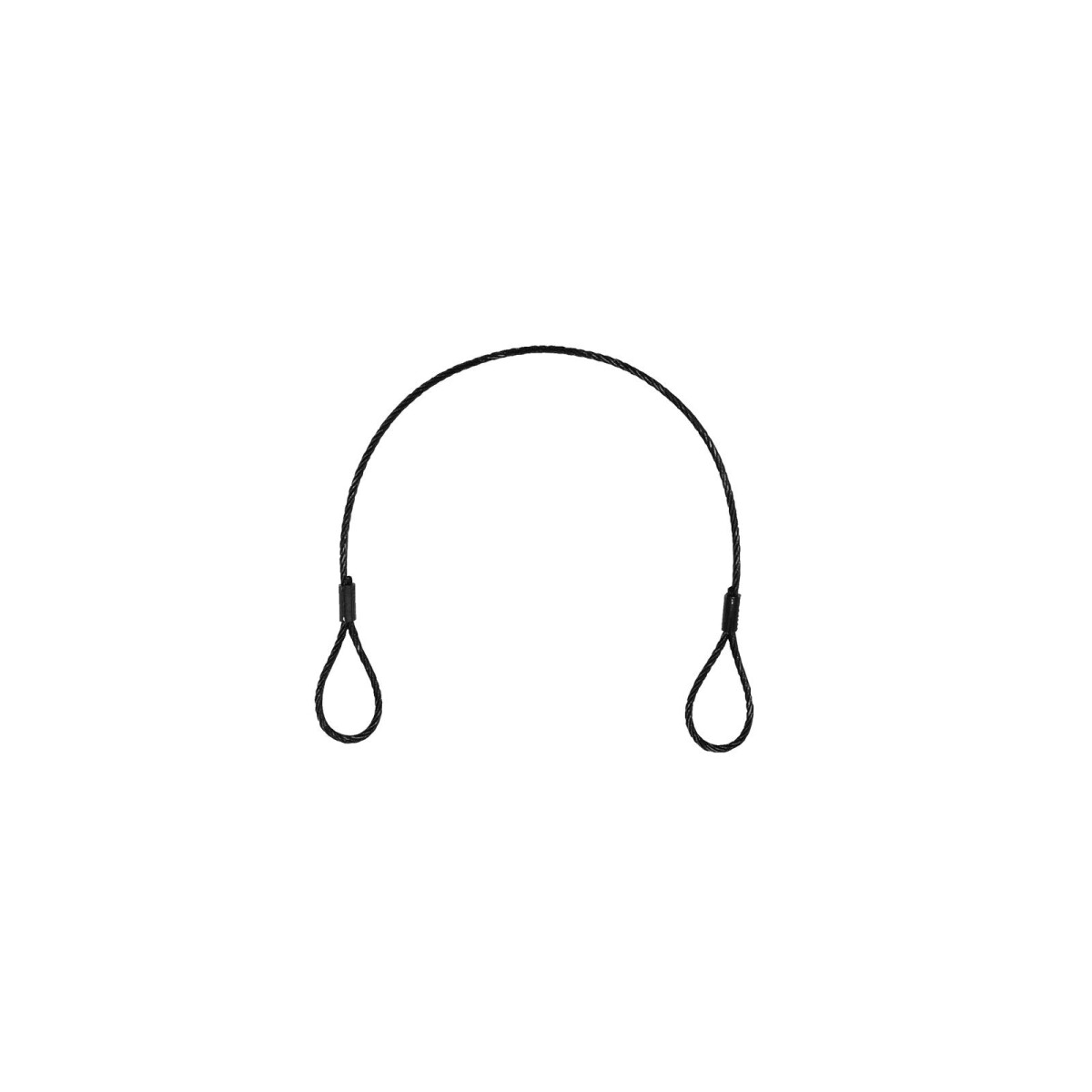 Eurolite steel cable (SC) 400x3mm black without connector