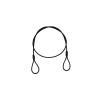 Eurolite Stahlseil (SC) 900x3mm schwarz ohne Verbinder