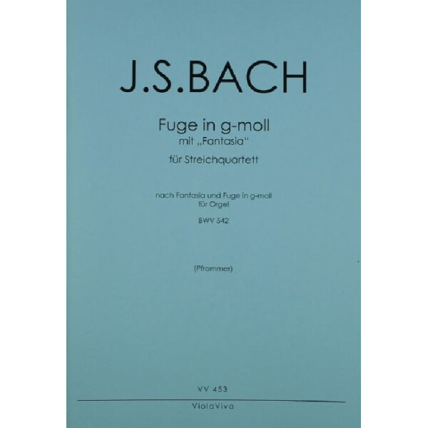 Präludium und Fuge g-Moll BWV542 für Orgel