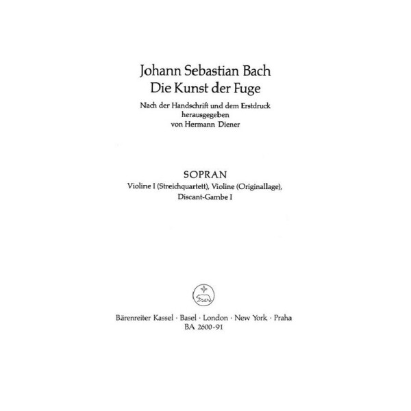 Die Kunst der Fuge BWV1080
