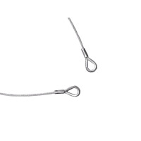 Eurolite steel cable 1000x4mm silver with thimble