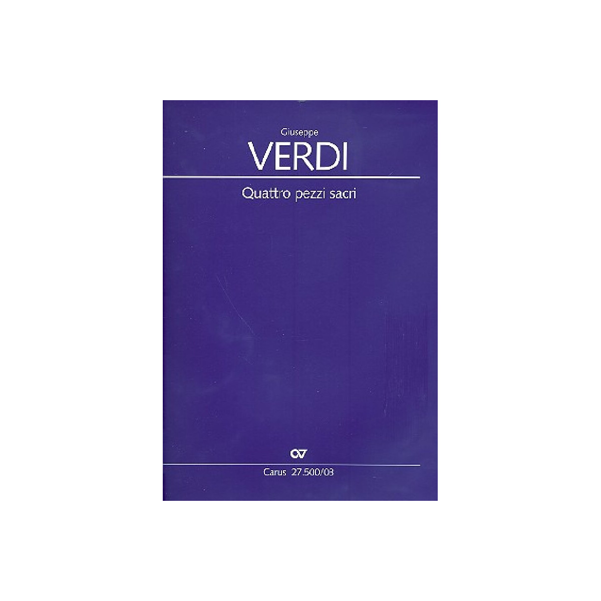 Quattro pezzi sacri für gem Chor (z.T. mit