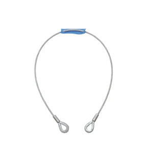 Eurolite steel cable 1000x6mm silver with thimble