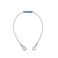 Eurolite steel cable 1000x6mm silver with thimble