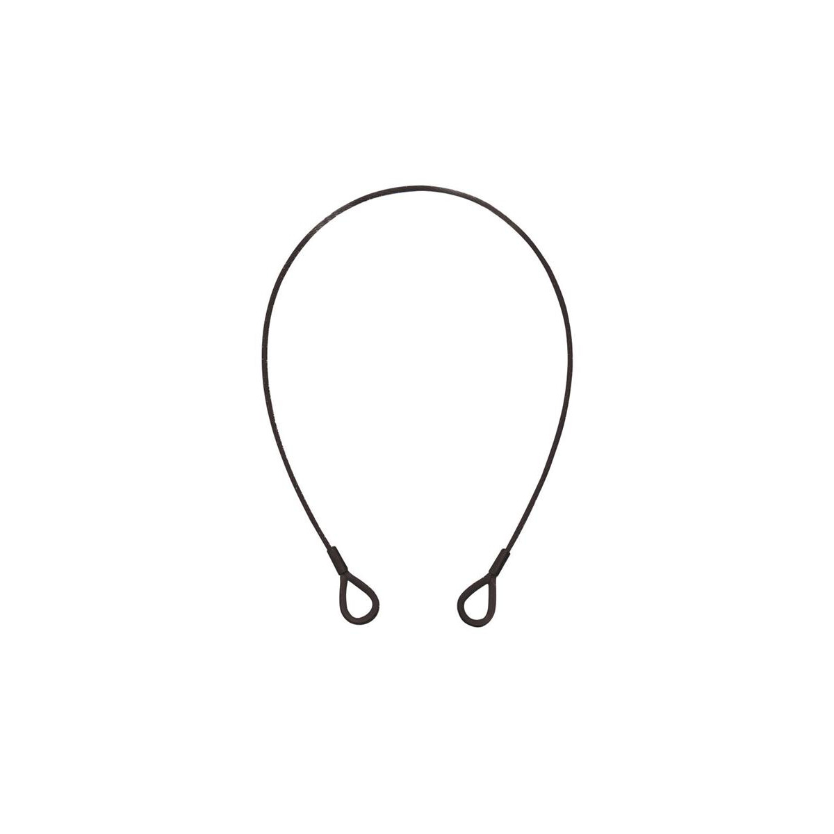 Eurolite steel cable (SC) 600x3mm black with thimble