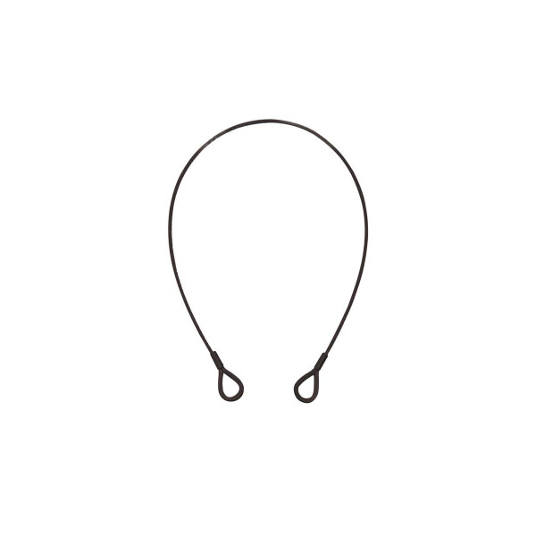 Eurolite steel cable (SC) 600x3mm black with thimble